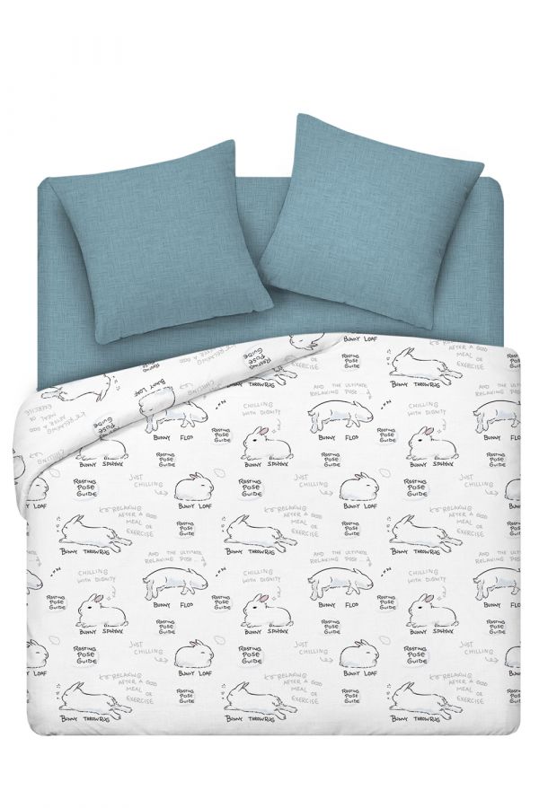Поплин [в ассортименте] Комплект постельного белья, , Банни постельное белье