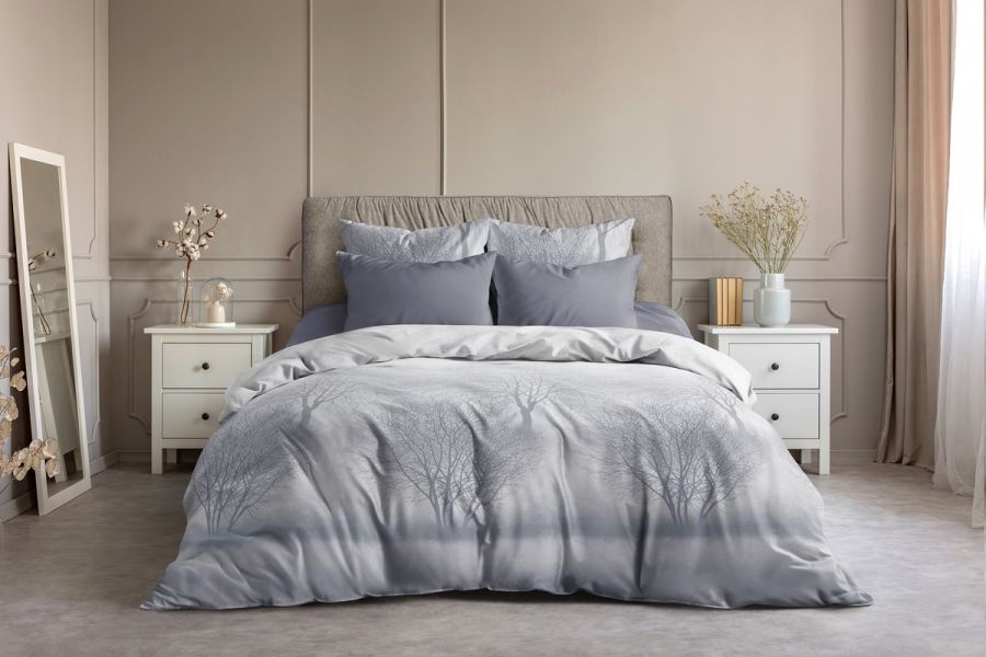 Поплин [в ассортименте] Лес  простыня на резинке постельное белье