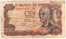 Испания 100 песет 1970