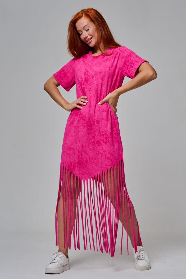 7477 Платье женское [розовый винтаж]