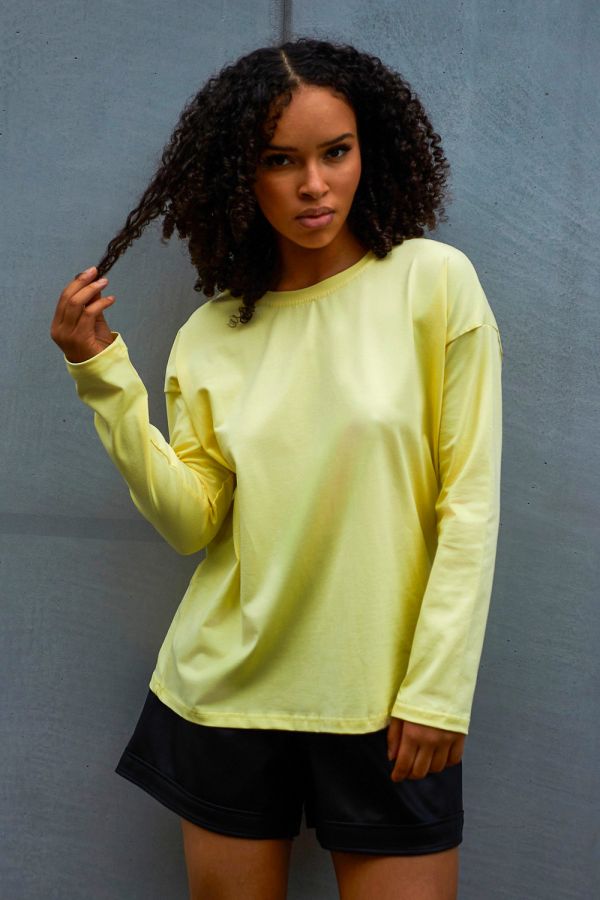 Лонгслив Лонг-оверсайз [желтый]