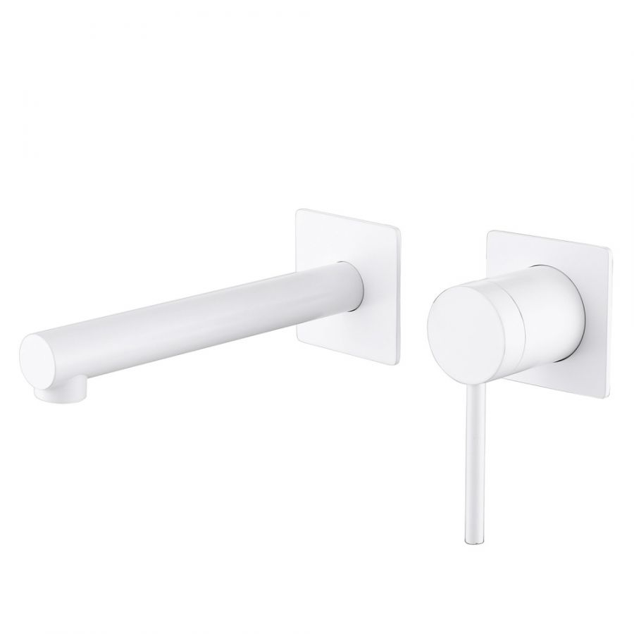 Смеситель ABBER Emotion AF8812W для раковины скрытого монтажа, белый матовый