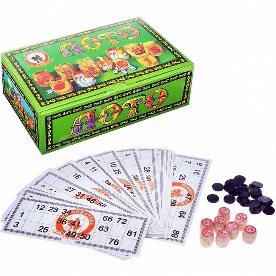 Лото деревянное