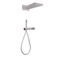 Душевая система ABBER Rund AF8752SP скрытого монтажа без излива, термостат, сатин