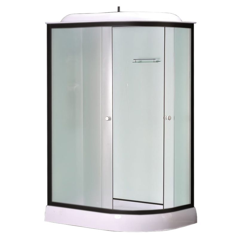 Душевая кабина Loranto 120х80 левосторонняя, низкий поддон, прозрачное стекло CS-876EBTM/W-120