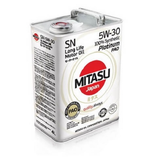 MITASU PLATINUM PAO SN 5W-30, 4л