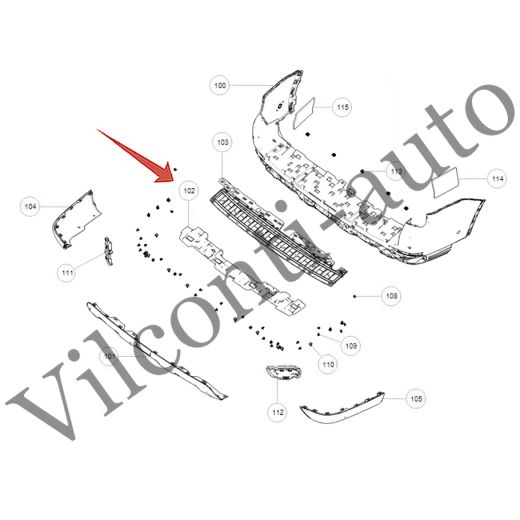 УСИЛИТЕЛЬ ЗАДНЕГО БАМПЕРА TANK 500 2804106XKV3AA 100% ОРИГИНАЛ