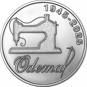 80 лет ЗАО «Одема» им. В. Соловьёвой  25 рублей ПМР 2025