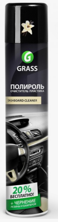 GRASS  Полироль-очиститель пластика матовый "Polyrole Matte" ваниль, 0.75л