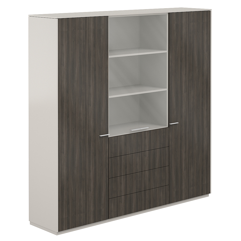 Шкаф для одежды 600 - 2шт. + Шкаф высокий 800 4 ящ., 2024х450х1976