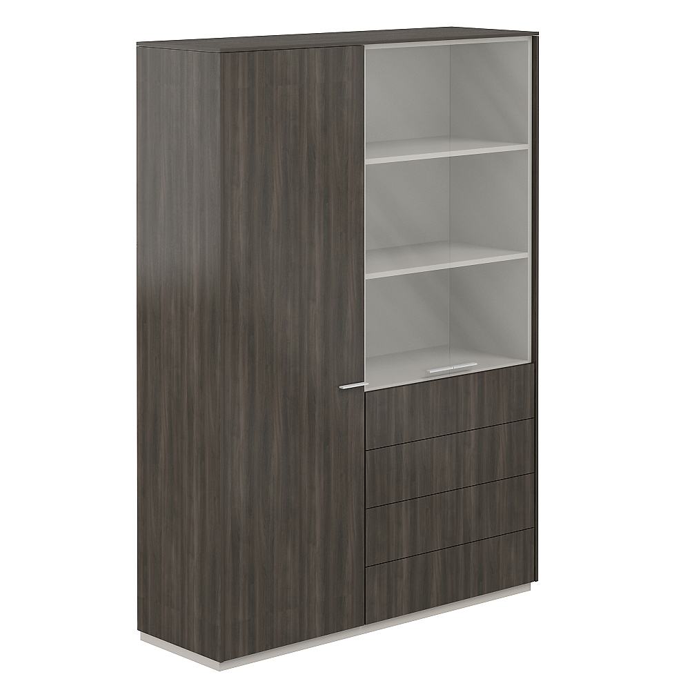 Шкаф для одежды 600 + Шкаф высокий 800 4 ящ., 1424х450х1976