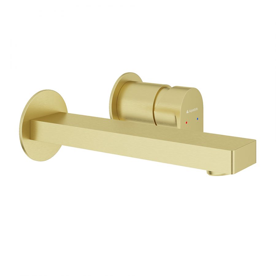 Aqueduto GEOMETRICO Смеситель настенного монтажа со скрытой частью, шлифованное золото