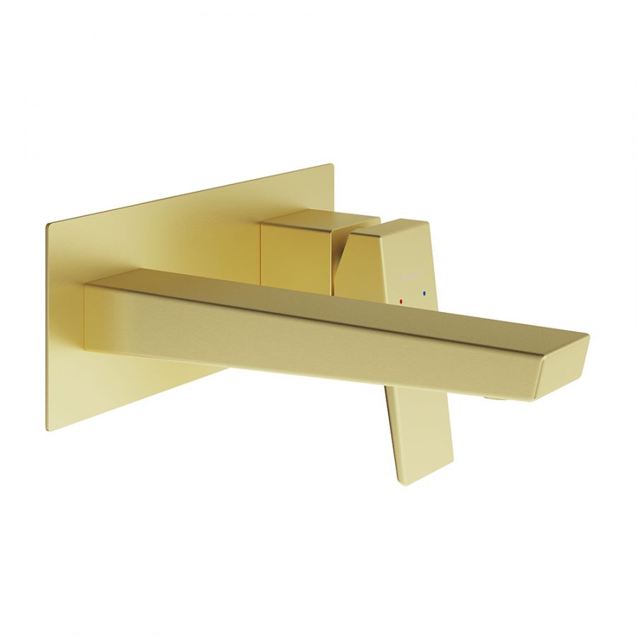 Aqueduto CLARO Смеситель настенного монтажа со скрытой частью, шлифованное золото