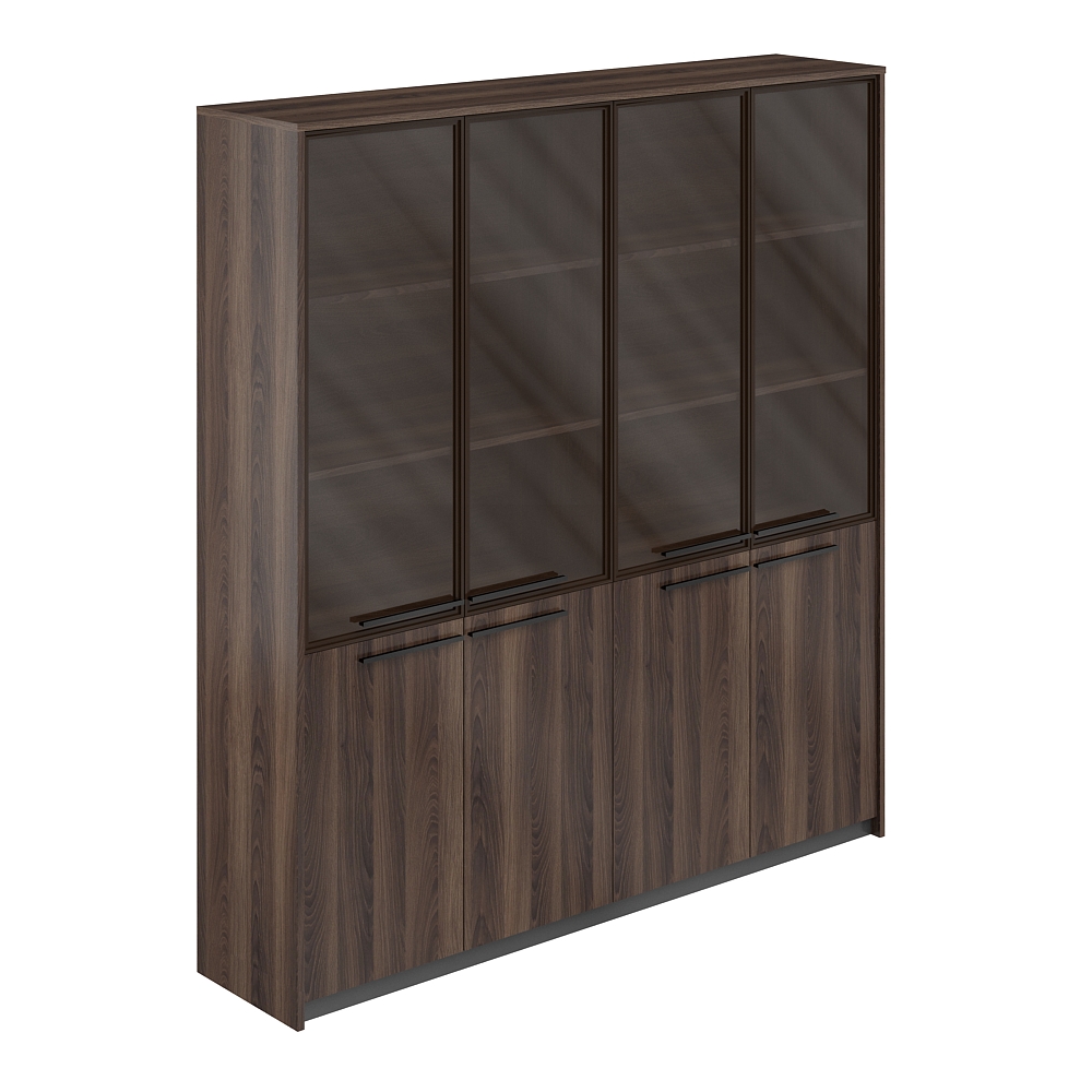 Шкаф высокий комбинированный со стеклом (2 шт), 1840х410х1994