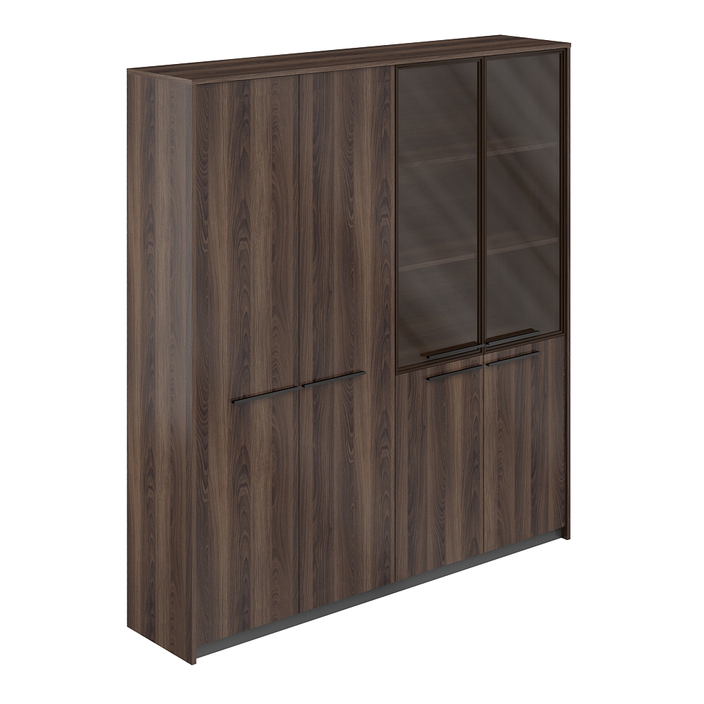 Шкаф высокий (для одежды) иШкаф комбинированный со стеклом, 1840х410х1994