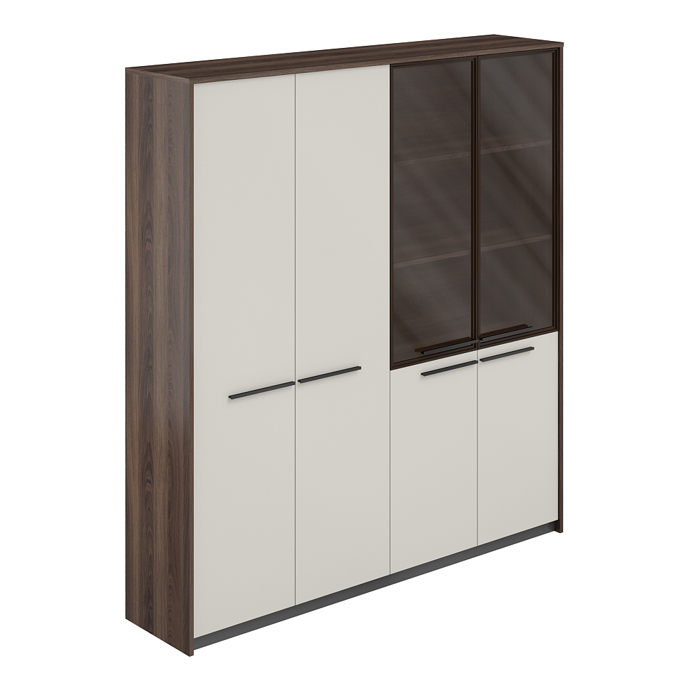 Шкаф высокий  (для одежды) иШкаф комбинированный со стеклом, 1840х410х1994