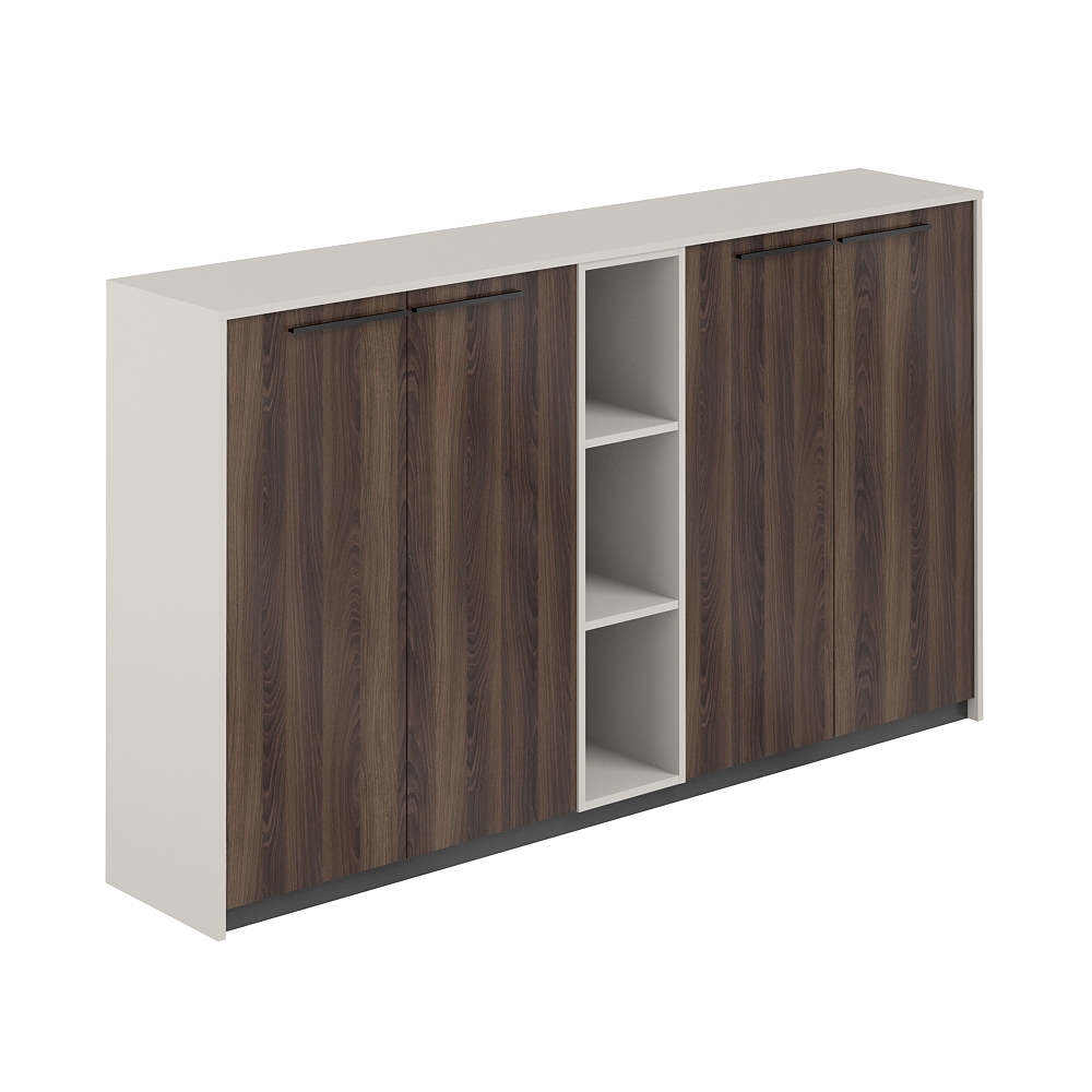 Шкаф средний (2 шт) со стеллажом, 2140х410х1226