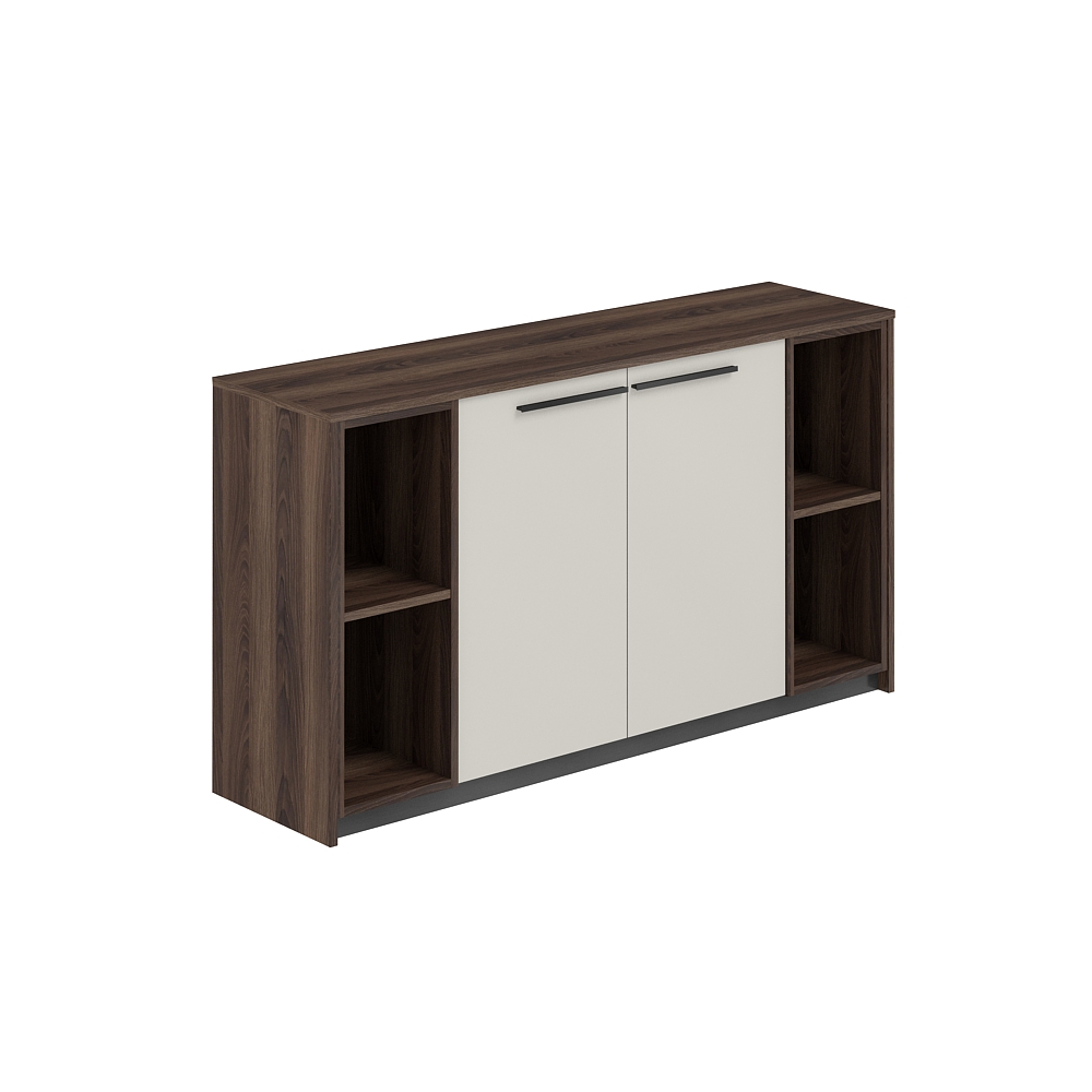 Шкаф низкий, с 2-мя стеллажами, 1540х410х842