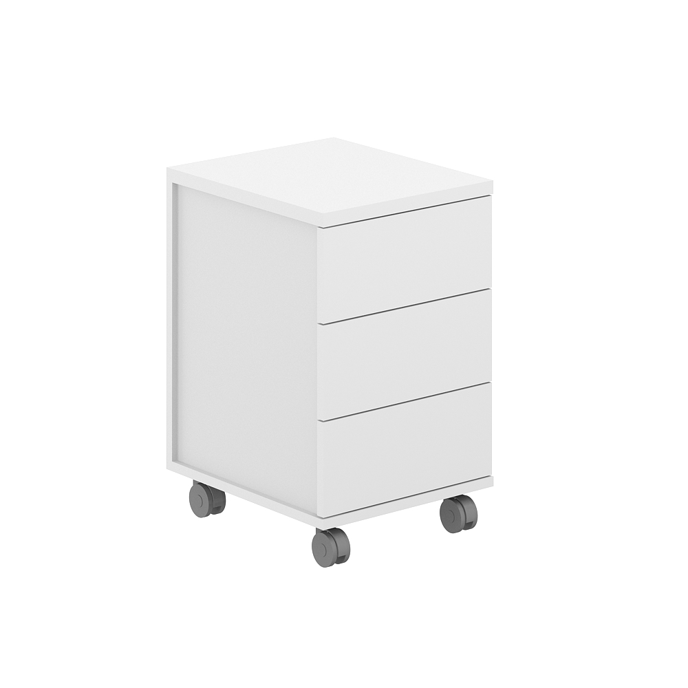 Тумба мобильная 3 ящика метаб. 404х460х637 с замком