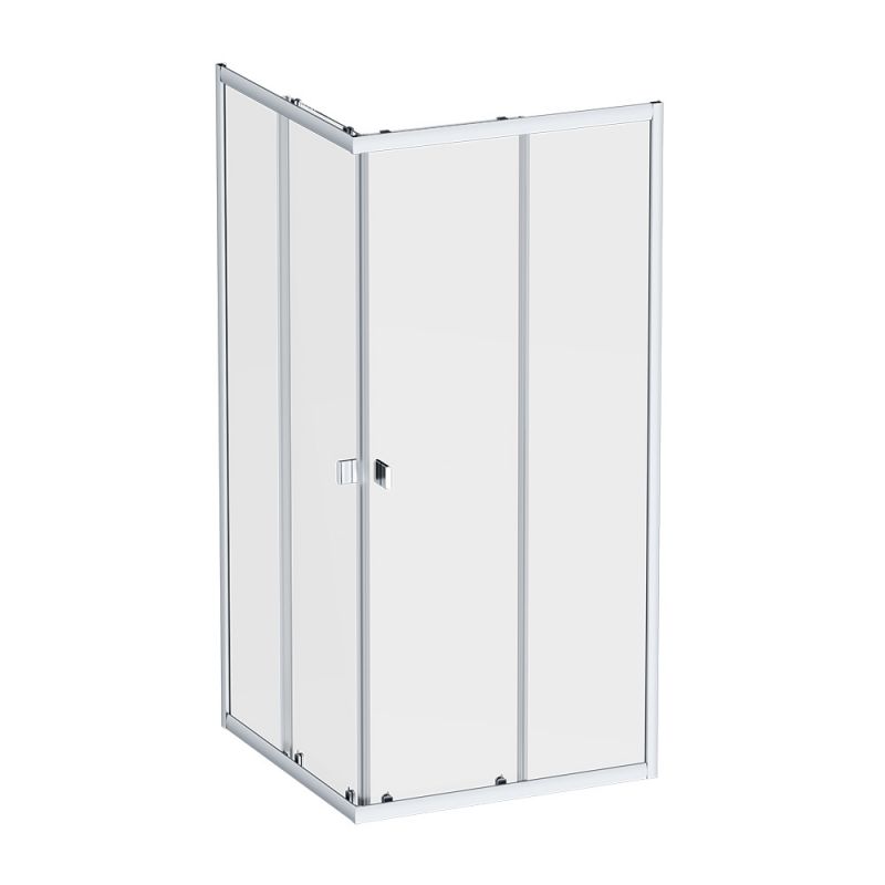 Душевое ограждение AM.PM Sense квадрат 90x90 мат. хром, стекло прозрачное W76G-403-9090-MT
