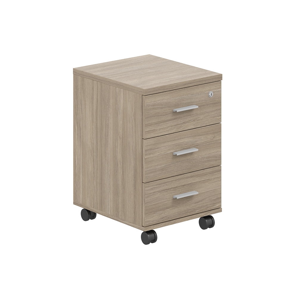 Тумба мобильная с 3 ящ. 404х460х619, с замком, з.ст.ДВП