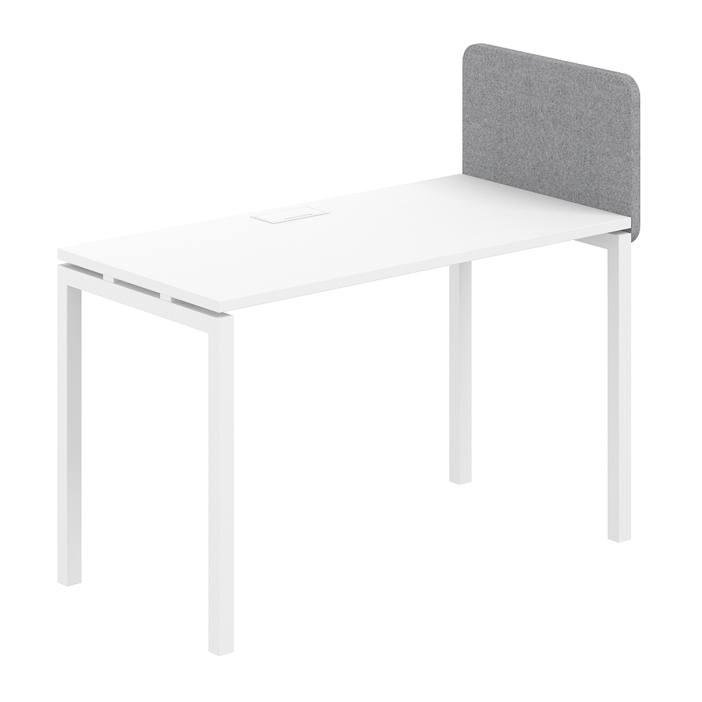 Экран боковой/промежуточный тканевый 600х400(370)х30 (для стола гл.600)