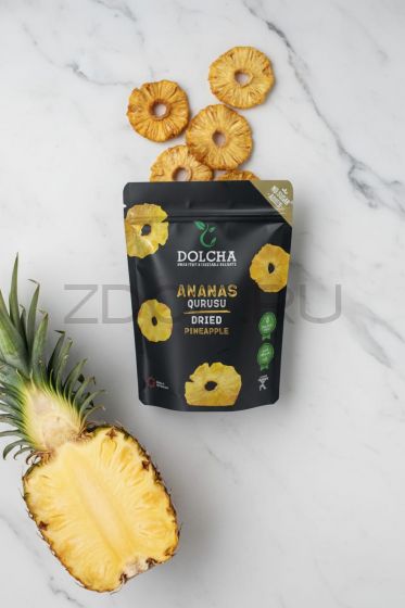 Ананас сушеный без сахара натуральная 100 гр