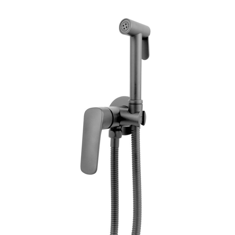 Смеситель с гигиеническим душем Aquatek ВЕГА, Оружейная сталь AQ1019BGM