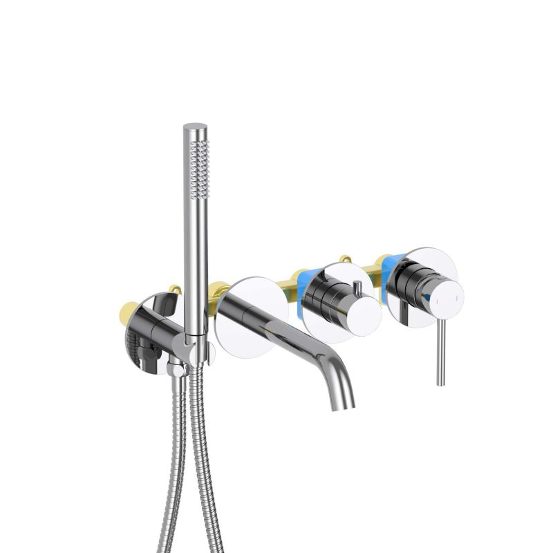 Смеситель для ванны с душем Aquatek Европа , хром AQ1344CR