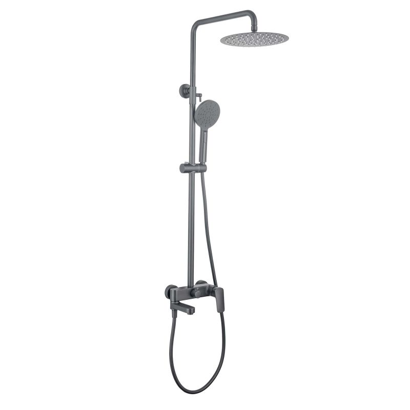 Душевая система Aquatek ВЕГА, Оружейная сталь AQ2040BGM