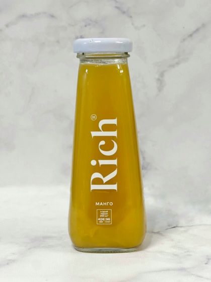 Сок RICH Рич 0,2 л, манго, стеклянная бутылка