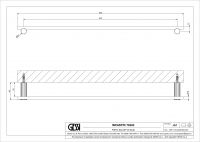 Полотенцедержатель Gessi Incastri 75503 65 см схема 2 Полотенцедержатель Gessi Incastri 75503 65 см схема 2