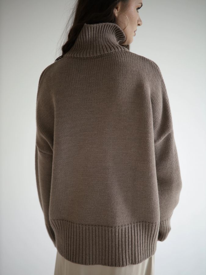 Свитер из мериноса капучино