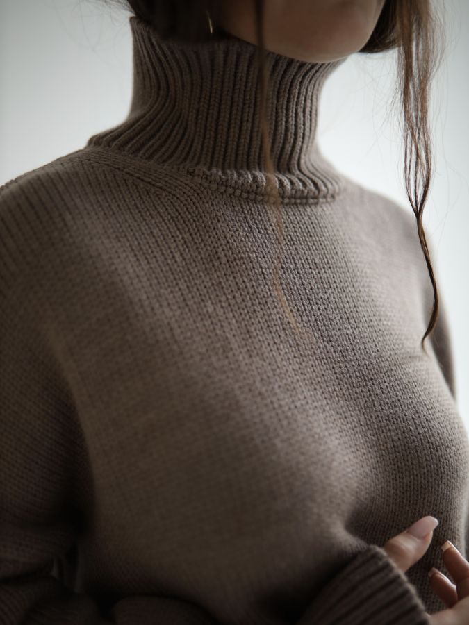 Свитер из мериноса капучино