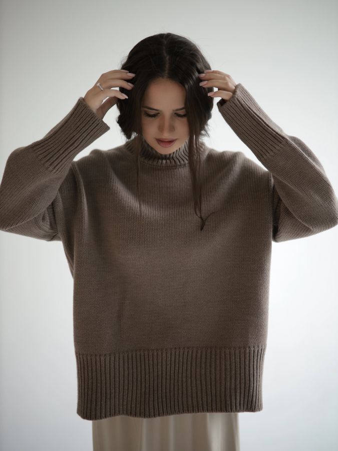 Свитер из мериноса капучино