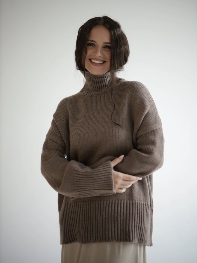 Свитер из мериноса капучино