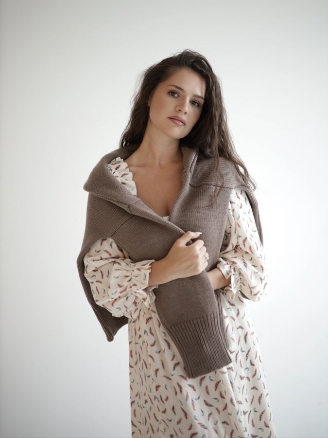 Свитер из мериноса капучино