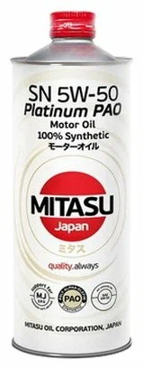 MITASU PLATINUM PAO SN 5W-50, 1л