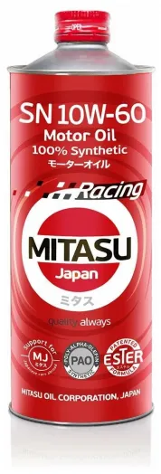 MITASU RACING MOTOR OIL SN 10W-60, 1л