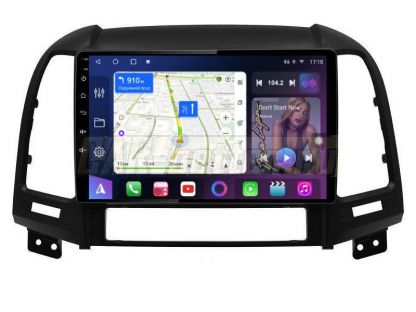 Магнитола Hyundai Santa Fe 2 2006-2012, рамка черная, Farcar (TM008M )