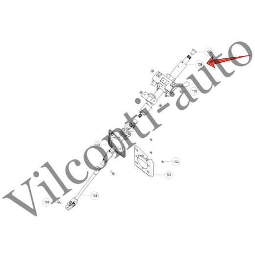 КОЛОНКА РУЛЕВАЯ TANK 500 3404100XGW04B 100% ОРИГИНАЛ