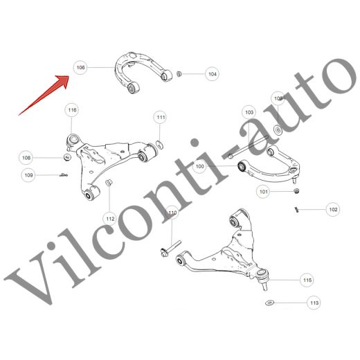 РЫЧАГ ПЕРЕДНЕЙ ПОДВЕСКИ ВЕРХНИЙ ПРАВЫЙ TANK 500 2904322XGW04A 100% ОРИГИНАЛ