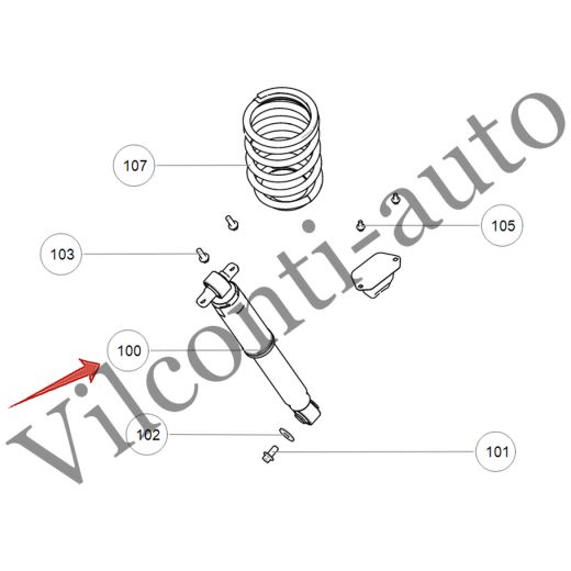 АМОРТИЗАТОР ЗАДНИЙ L/R TANK 500 2915100XKV3AA 100% ОРИГИНАЛ