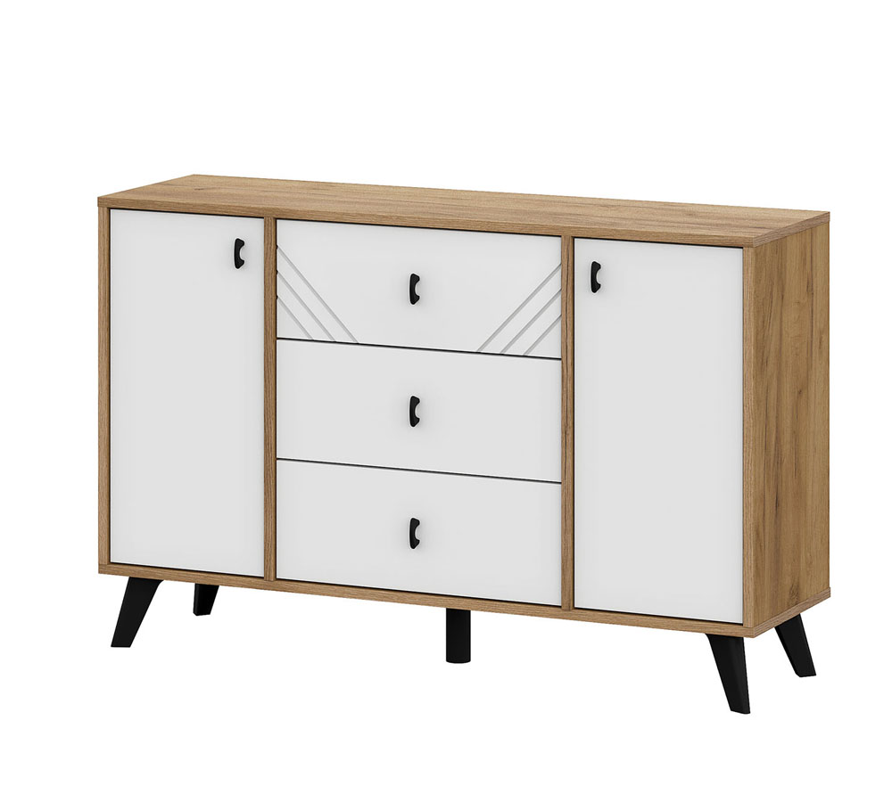 Модульная система "Байкал" Комод 3 ящика двухстворчатый