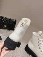 Ботинки Chanel с мехом Premium