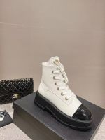 Ботинки Chanel с мехом Premium