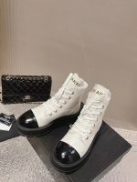 Ботинки Chanel с мехом Premium