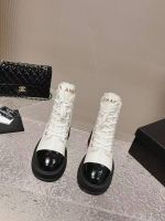 Ботинки Chanel с мехом Premium