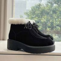 Ботинки PRADA с мехом Premium