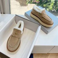 Лоферы PRADA с мехом Premium